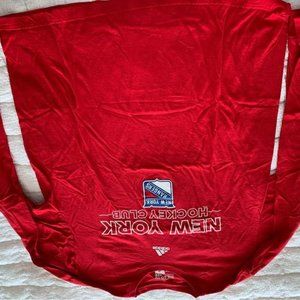 New York Rangers Long Sleeve Shirt.  Red. Adidas.